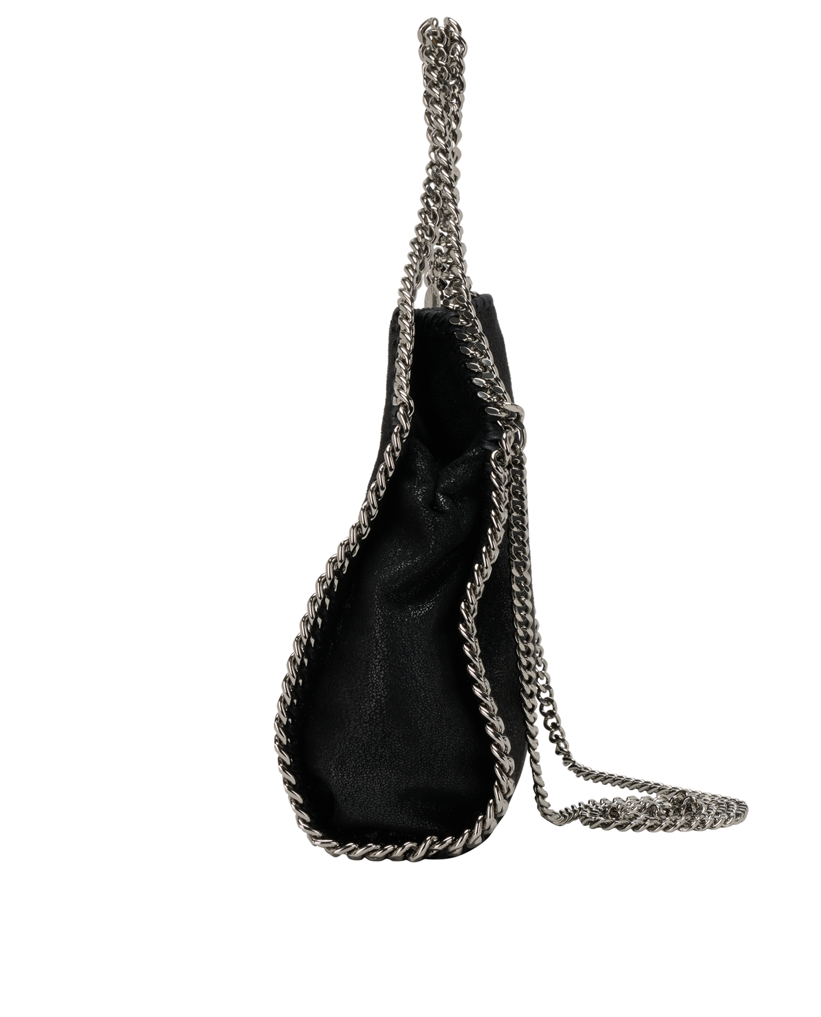 Mini Falabella, &pound;420, Handbags, Black, Faux Leather, Bottom view